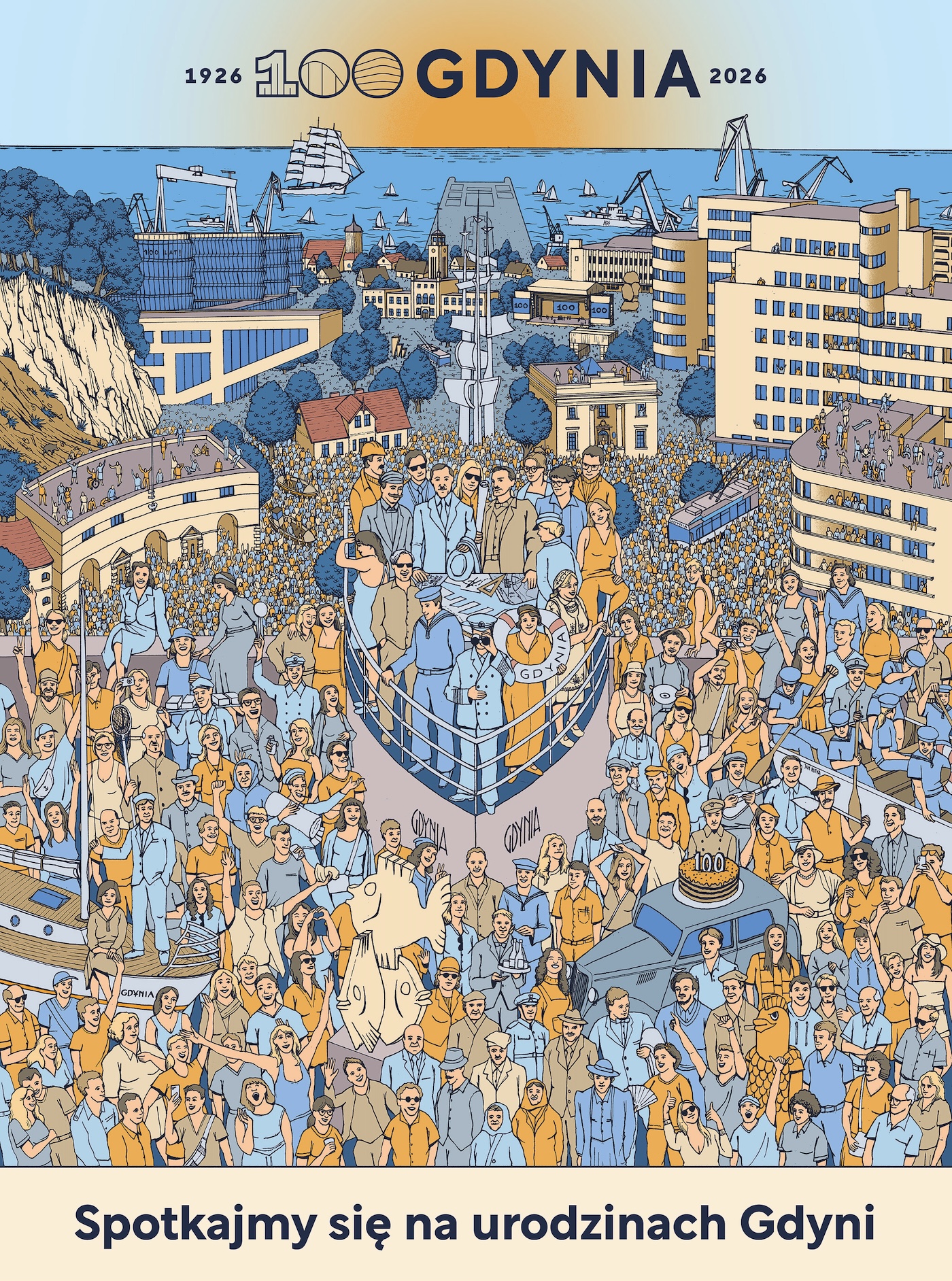 100 lat wspólnoty na plakacie Jana Rutki