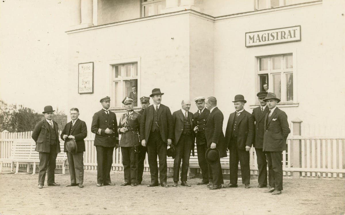 Członkowie pierwszej gdyńskiej Rady Miejskiej, 1927, fot. Roman Morawski, ze zbiorów Muzeum Miasta Gdyni