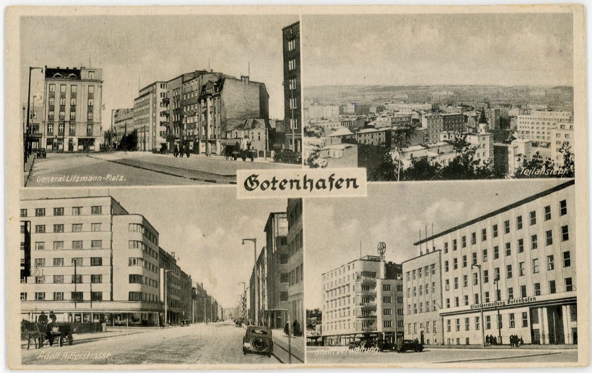 Niemiecka pocztówka z okresu II wojny światowej, 1939-1944, fot. nieznany, ze zbiorów Muzeum Miasta Gdyni